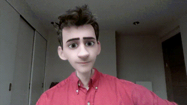 A cartoon styled Zoom Call with Snap Camera